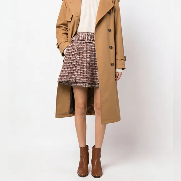 ZARA Tweed Flare Skirt - Picture 1 of 4